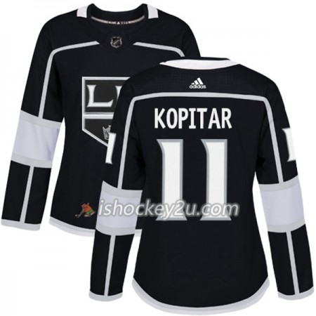 Dame NHL Los Angeles Kings Trøje Anze Kopitar 11 Adidas 2017-2018 Sort Authentic